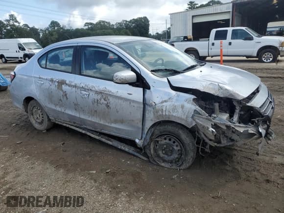 ✅ 2024 Mitsubishi Mirage ES • VIN: ML32FUFJ0RHF07905 • Lot: 85705585. Listed on Copart with 49,228 mi. Free auction sales archive from the USA and detailed vehicle history report at DreamBid. Image 4.