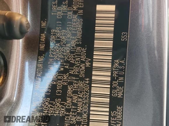 ✅ 2012 Toyota Sienna SE • VIN: 5TDXK3DC1CS230744 • Lot: 82085435. Wystawiony na Copart z przebiegiem 206 122 mil. Bezpłatny archiwum sprzedaży aukcyjnych z USA i szczegółowy raport historii pojazdu na DreamBid. Zdjęcie 13.