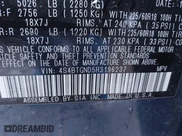 ✅ 2024 Subaru Outback Limited XT • VIN: 4S4BTGND5R3196237 • Lot: 43365760. Wystawiony na IAAI z przebiegiem 30 725 mil. Bezpłatny archiwum sprzedaży aukcyjnych z USA i szczegółowy raport historii pojazdu na DreamBid. Zdjęcie 9.