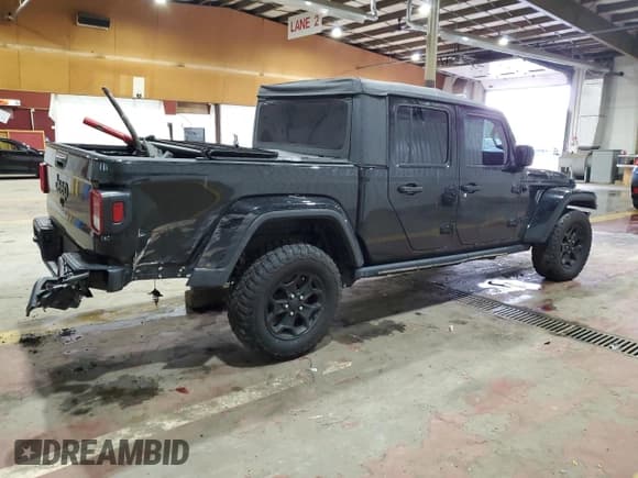 ✅ 2021 Jeep Gladiator Willys • VIN: 1C6HJTAG4ML556255 • Лот: 57143125. Опубликован ранее на Copart с пробегом 57 104 миль. Бесплатный доступ к архиву аукционных продаж из США и подробный отчёт об истории автомобиля на DreamBid. Изображение 3.