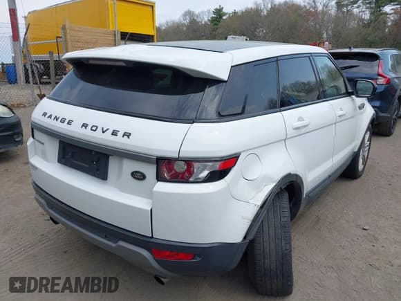 ✅ 2013 Land Rover Range Rover Evoque Pure Plus • VIN: SALVP2BG1DH765158 • Lot: 42122617. Listed on IAAI with 90,277 mi. Free auction sales archive from the USA and detailed vehicle history report at DreamBid. Image 4.