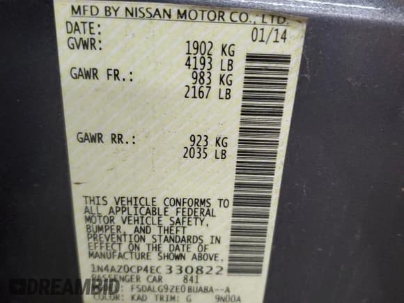 ✅ 2014 Nissan LEAF SL • VIN: 1N4AZ0CP4EC330822 • Лот: 81429845. Опубликован ранее на Copart с пробегом 119 316 миль. Бесплатный доступ к архиву аукционных продаж из США и подробный отчёт об истории автомобиля на DreamBid. Изображение 12.