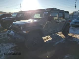 ✅ 2022 Jeep Wrangler Unlimited Willys Sport • VIN: 1C4HJXDN6NW142016 • Лот: 41885135. Опубликован ранее на Copart с пробегом 54 638 миль. Бесплатный доступ к архиву аукционных продаж из США и подробный отчёт об истории автомобиля на DreamBid. Изображение 1.