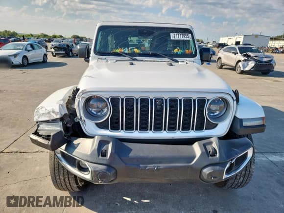 ✅ 2024 Jeep Wrangler Sahara • VIN: 1C4PJXEN3RW105988 • Lot: 71717955. Listed on Copart with 17,691 mi. Free auction sales archive from the USA and detailed vehicle history report at DreamBid. Image 5.