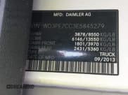 ✅ 2014 Mercedes-Benz Sprinter Cargo • VIN: WD3PE7CC3E5845279 • Lot: 43428623. Wystawiony na IAAI z przebiegiem 135 190 mil. Bezpłatny archiwum sprzedaży aukcyjnych z USA i szczegółowy raport historii pojazdu na DreamBid. Zdjęcie 9.
