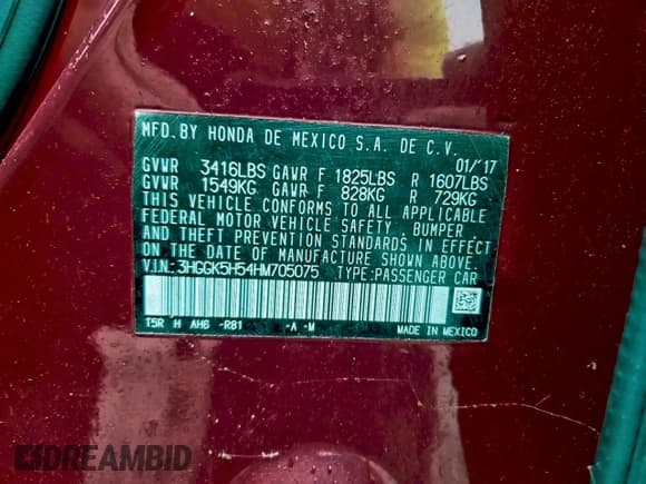 ✅ 2017 Honda Fit LX • VIN: 3HGGK5H54HM705075 • Лот: 94020525. Опубликован ранее на Copart с пробегом 78 387 миль. Бесплатный доступ к архиву аукционных продаж из США и подробный отчёт об истории автомобиля на DreamBid. Изображение 12.