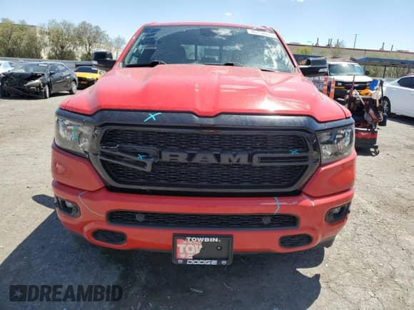 2022 Ram 1500 Lone Star с VIN 1C6RREFM3NN355816, выставлен на аукционе Copart как лот 65360945 с пробегом 48 695 миль миль и Списание • Salvage title. История ставок и продаж доступна на DreamBid. Изображение 5.