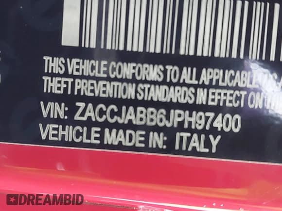 ✅ 2018 Jeep Renegade Latitude • VIN: ZACCJABB6JPH97400 • Lot: 41588794. Wystawiony na IAAI z przebiegiem 63 647 mil. Bezpłatny archiwum sprzedaży aukcyjnych z USA i szczegółowy raport historii pojazdu na DreamBid. Zdjęcie 9.