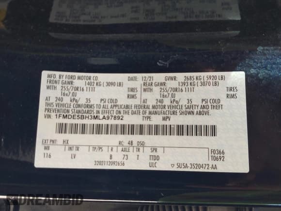 ✅ 2021 Ford Bronco • VIN: 1FMDE5BH3MLA97892 • Lot: 43601857. Wystawiony na IAAI z przebiegiem 31 854 mil. Bezpłatny archiwum sprzedaży aukcyjnych z USA i szczegółowy raport historii pojazdu na DreamBid. Zdjęcie 9.