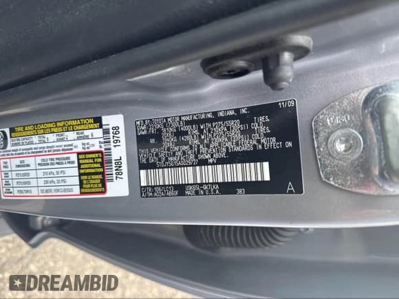 ✅ 2010 Toyota Sequoia Limited • VIN: 5TDJY5G15AS029727 • Лот: 42451587. Опубликован ранее на IAAI с пробегом 295 975 миль. Бесплатный доступ к архиву аукционных продаж из США и подробный отчёт об истории автомобиля на DreamBid. Изображение 9.