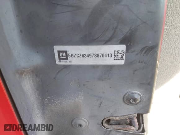 2007 Saturn VUE V6 with VIN 5GZCZ63497S870413, listed as a IAAI auction lot 43354387 with 169,092 mi miles and . Bid and sale history available at DreamBid. Image 9.