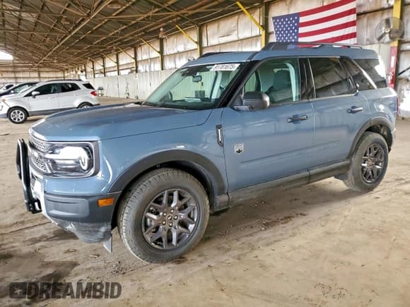 ✅ 2025 Ford Bronco Sport Big Bend • VIN: 3FMCR9BN8SRE14772 • Lot: 91781675. Listed on Copart with 3,111 mi. Free auction sales archive from the USA and detailed vehicle history report at DreamBid. Image 1.