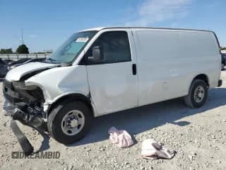 ✅ 2024 Chevrolet Express Cargo • VIN: 1GCWGAFP4R1239977 • Lot: 85538355. Listed on Copart with Not provided. Free auction sales archive from the USA and detailed vehicle history report at DreamBid. Image 1.