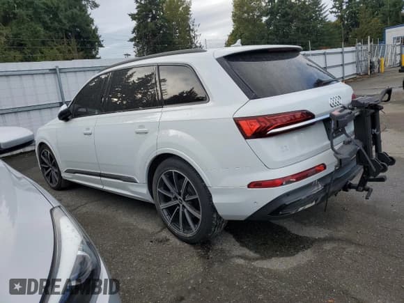 ✅ 2021 Audi Q7 Prestige • VIN: WA1VXAF7XMD020616 • Lot: 86183005. Listed on Copart with Not provided. Free auction sales archive from the USA and detailed vehicle history report at DreamBid. Image 2.