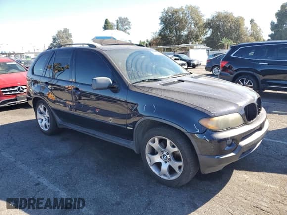 ✅ 2004 BMW X5 4.4i • VIN: 5UXFB53574LV07344 • Lot: 90272965. Wystawiony na Copart z przebiegiem 150 855 mil. Bezpłatny archiwum sprzedaży aukcyjnych z USA i szczegółowy raport historii pojazdu na DreamBid. Zdjęcie 4.