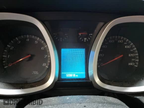 2012 Chevrolet Equinox 1LT with VIN 2GNALDEK1C6200837, listed as a Copart auction lot 89923235 with 169,018 mi miles and Salvage title. Bid and sale history available at DreamBid. Image 9.