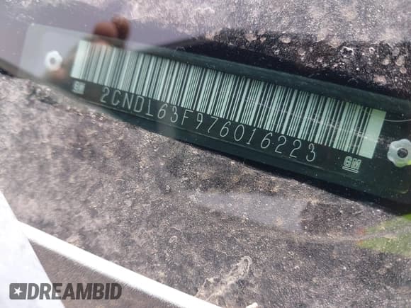 ✅ 2007 Chevrolet Equinox LT • VIN: 2CNDL63F976016223 • Лот: 41572676. Опубликован ранее на IAAI с пробегом 248 324 миль. Бесплатный доступ к архиву аукционных продаж из США и подробный отчёт об истории автомобиля на DreamBid. Изображение 9.