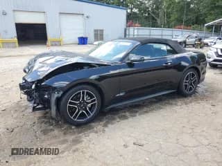 2021 Ford Mustang EcoBoost z VIN 1FATP8UH6M5120665, wystawiony jako Copart lot #66462845 z przebiegiem 63 315 mil mil oraz Szkoda całkowita • Salvage title. Historia ofert i sprzedaży dostępna na DreamBid. Obrazek 1.