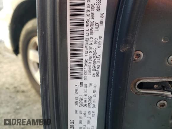 ✅ 2009 Dodge 1500 SLT • VIN: 1D3HV18P49S797471 • Lot: 43630315. Wystawiony na Copart z przebiegiem 142 931 mil. Bezpłatny archiwum sprzedaży aukcyjnych z USA i szczegółowy raport historii pojazdu na DreamBid. Zdjęcie 12.