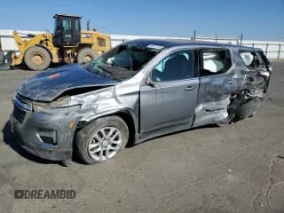 2023 Chevrolet Traverse LS with VIN 1GNERFKWXPJ276617, listed as a Copart auction lot 69317415 with 39,684 mi miles and Salvage title. Bid and sale history available at DreamBid. Image 1.