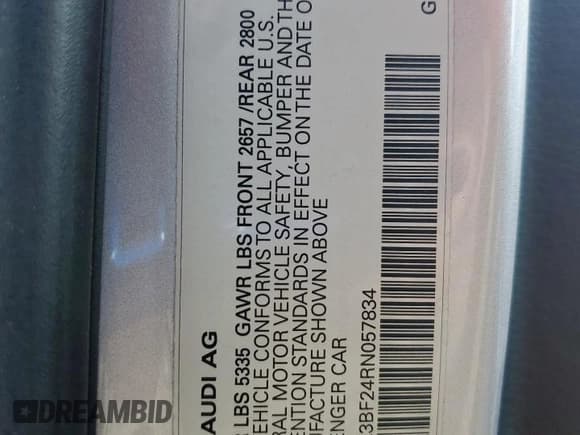 ✅ 2024 Audi A6 Premium Plus • VIN: WAUE3BF24RN057834 • Lot: 59176145. Wystawiony na Copart z przebiegiem 2 150 mil. Bezpłatny archiwum sprzedaży aukcyjnych z USA i szczegółowy raport historii pojazdu na DreamBid. Zdjęcie 13.