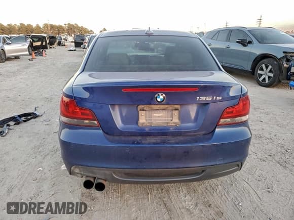 ✅ 2013 BMW 1 Series 135i • VIN: WBAUC9C55DVY60132 • Lot: 96895765. Listed on Copart with Not provided. Free auction sales archive from the USA and detailed vehicle history report at DreamBid. Image 6.