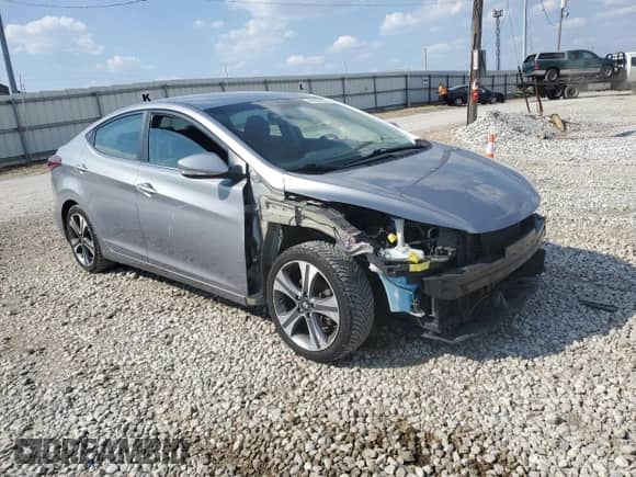 2016 Hyundai Elantra Sport with VIN KMHDH4AH1GU521216, listed as a Copart auction lot 81899825 with 109,281 mi miles and Salvage title. Bid and sale history available at DreamBid. Image 4.