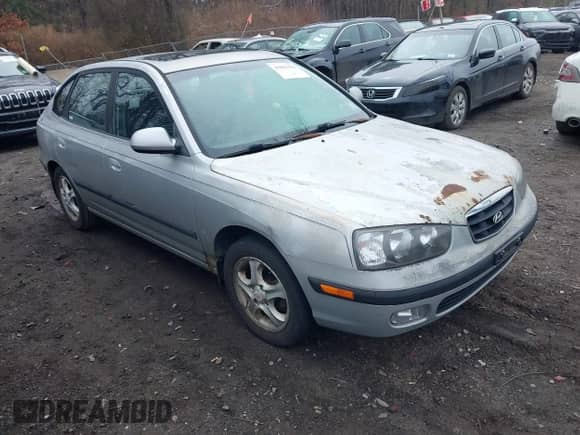 2002 Hyundai Elantra GT with VIN KMHDN55D82U040734, listed as a IAAI auction lot 41841336 with 160,341 mi miles and . Bid and sale history available at DreamBid. Image 1.