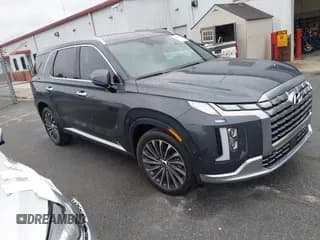✅ 2024 Hyundai Palisade Calligraphy • VIN: KM8R7DGE2RU661915 • Lot: 43280131. Listed on IAAI with 34,243 mi. Free auction sales archive from the USA and detailed vehicle history report at DreamBid. Image 1.