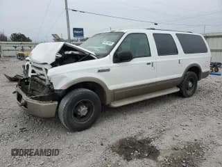 ✅ 2005 Ford Excursion Eddie Bauer • VIN: 1FMNU44L45EC66245 • Лот: 89310695. Опубликован ранее на Copart с пробегом 260 788 миль. Бесплатный доступ к архиву аукционных продаж из США и подробный отчёт об истории автомобиля на DreamBid. Изображение 1.