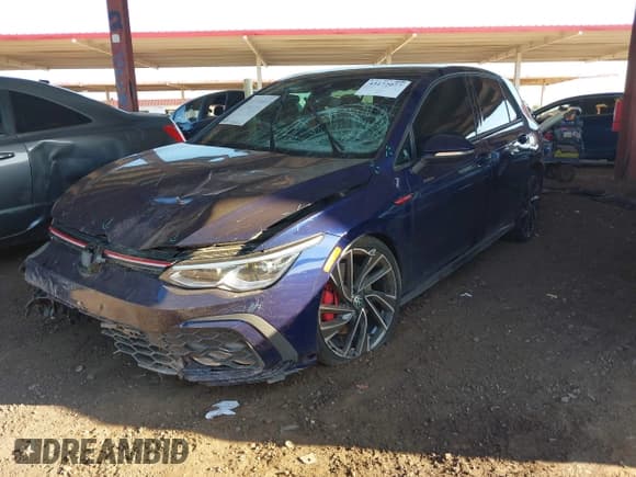 ✅ 2024 Volkswagen Golf GTI Autobahn • VIN: WVWVA7CDXRW145065 • Lot: 43172077. Listed on IAAI with 21,374 mi. Free auction sales archive from the USA and detailed vehicle history report at DreamBid. Image 2.