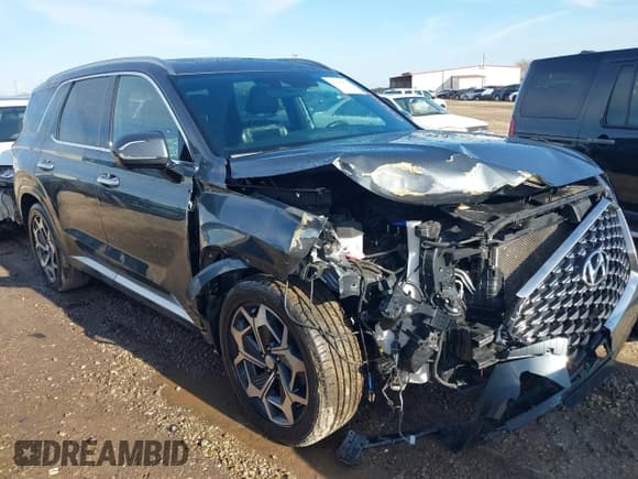 ✅ 2022 Hyundai Palisade Calligraphy • VIN: KM8R74HE0NU448535 • Лот: 41443753. Опубликован ранее на IAAI с пробегом 43 822 миль. Бесплатный доступ к архиву аукционных продаж из США и подробный отчёт об истории автомобиля на DreamBid. Изображение 1.