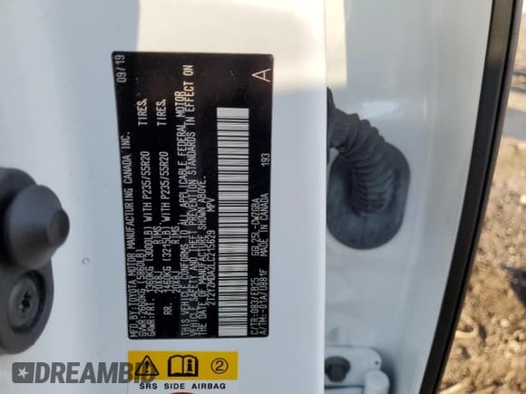 ✅ 2020 Lexus RX 350 F Sport Performance • VIN: 2T2YZMDA2LC215629 • Lot: 80586985. Listed on Copart with 59,464 mi. Free auction sales archive from the USA and detailed vehicle history report at DreamBid. Image 13.