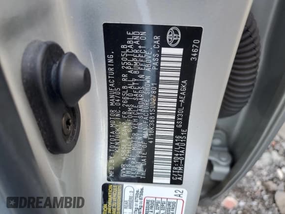 ✅ 2005 Toyota Avalon XLS • VIN: 4T1BK36B15U027801 • Lot: 82546765. Wystawiony na Copart z przebiegiem 81 632 mil. Bezpłatny archiwum sprzedaży aukcyjnych z USA i szczegółowy raport historii pojazdu na DreamBid. Zdjęcie 12.