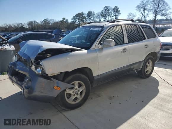 2004 Hyundai Santa Fe GLS z VIN KM8SC13D24U713223, wystawiony jako Copart lot #41697125 z przebiegiem 168 765 mil mil oraz Szkoda całkowita • Salvage title. Historia ofert i sprzedaży dostępna na DreamBid. Obrazek 1.