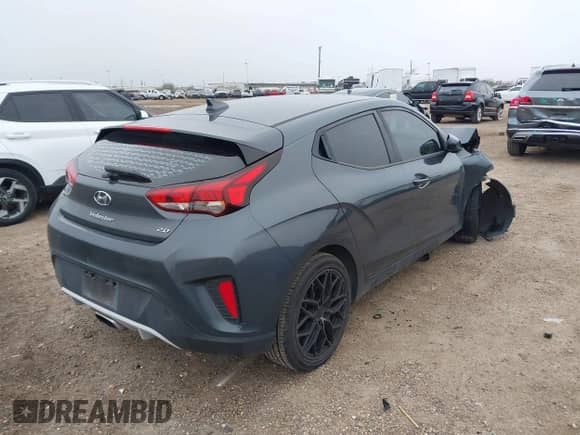 2019 Hyundai Veloster Premium with VIN KMHTG6AF0KU006614, listed as a IAAI auction lot 41329224 with 65,841 mi miles and . Bid and sale history available at DreamBid. Image 4.