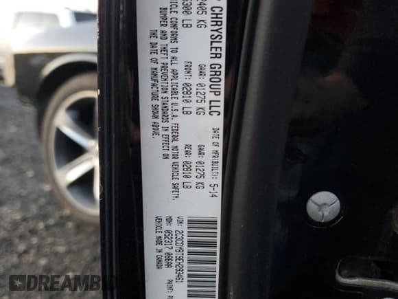 ✅ 2014 Dodge Challenger R/T Classic • VIN: 2C3CDYBT9EH293461 • Lot: 84539974. Wystawiony na Copart z przebiegiem Nie podano. Bezpłatny archiwum sprzedaży aukcyjnych z USA i szczegółowy raport historii pojazdu na DreamBid. Zdjęcie 13.