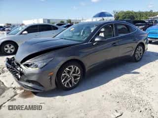 2021 Hyundai Sonata SEL z VIN 5NPEL4JAXMH117279, wystawiony jako Copart lot #81951865 z przebiegiem 90 729 mil mil oraz Nie do naprawy • Non repairable. Historia ofert i sprzedaży dostępna na DreamBid. Obrazek 1.