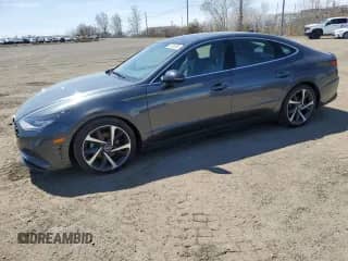 2023 Hyundai Sonata SEL Plus с VIN KMHL44J25PA296027, выставлен на аукционе Copart как лот 55050055 с пробегом 39 514 миль миль и Списание • Salvage title. История ставок и продаж доступна на DreamBid. Изображение 1.