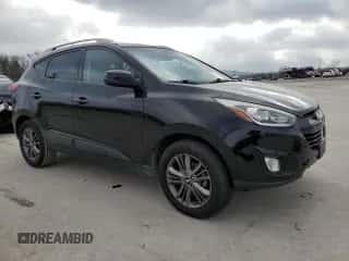 2015 Hyundai Tucson SE with VIN KM8JUCAG5FU069575, listed as a Copart auction lot 45267434 with 112,345 mi miles and . Bid and sale history available at DreamBid. Image 4.