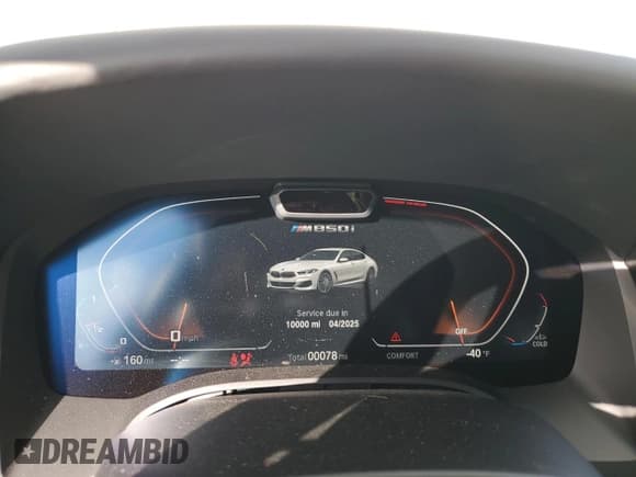 ✅ 2024 BMW 8 Series M850i • VIN: WBAGV8C06RCR92101 • Lot: 81748714. Listed on Copart with 78 mi. Free auction sales archive from the USA and detailed vehicle history report at DreamBid. Image 9.