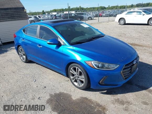 ✅ 2017 Hyundai Elantra SE • VIN: 5NPD84LF8HH061841 • Lot: 43100726. Listed on IAAI with 129,404 mi. Free auction sales archive from the USA and detailed vehicle history report at DreamBid. Image 1.