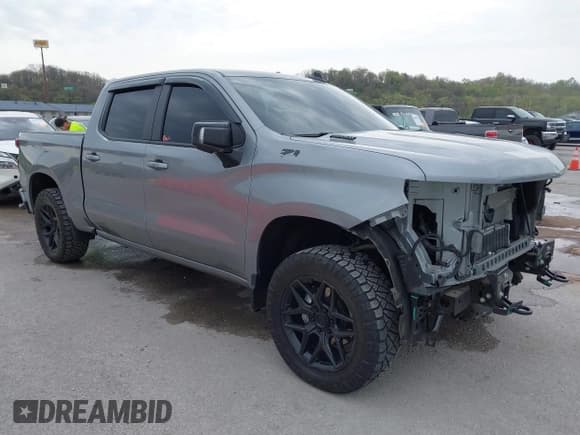 ✅ 2024 Chevrolet Silverado 1500 RST • VIN: 1GCUDEE80RZ255354 • Lot: 42016764. Listed on IAAI with 32,569 mi. Free auction sales archive from the USA and detailed vehicle history report at DreamBid. Image 1.