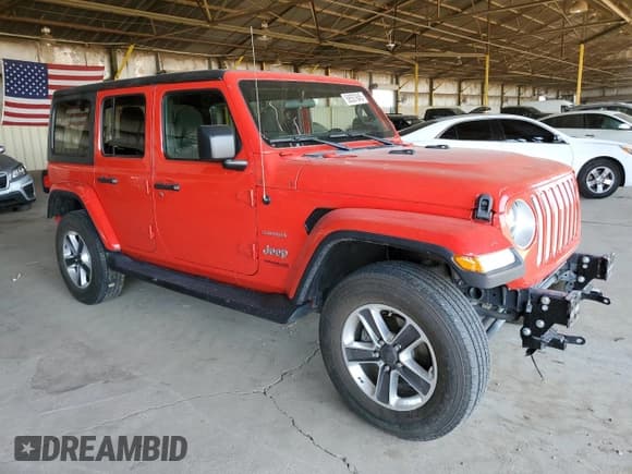 ✅ 2020 Jeep Wrangler Unlimited Sahara Altitude • VIN: 1C4HJXEN8LW268874 • Lot: 58557845. Wystawiony na Copart z przebiegiem 77 708 mil. Bezpłatny archiwum sprzedaży aukcyjnych z USA i szczegółowy raport historii pojazdu na DreamBid. Zdjęcie 4.