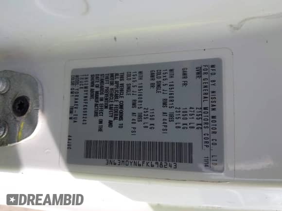 2015 Chevrolet City Express Cargo LS z VIN 3N63M0YN6FK698243, wystawiony jako IAAI lot #41903601 z przebiegiem 142 021 mil mil oraz . Historia ofert i sprzedaży dostępna na DreamBid. Obrazek 9.