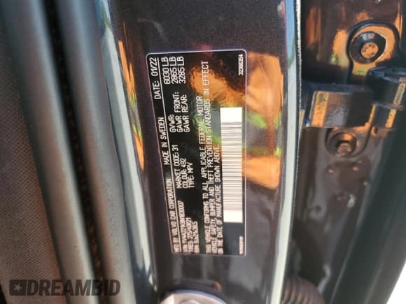 ✅ 2022 Volvo XC90 Momentum • VIN: YV4A221K8N1830007 • Lot: 53512435. Wystawiony na Copart z przebiegiem 39 021 mil. Bezpłatny archiwum sprzedaży aukcyjnych z USA i szczegółowy raport historii pojazdu na DreamBid. Zdjęcie 13.