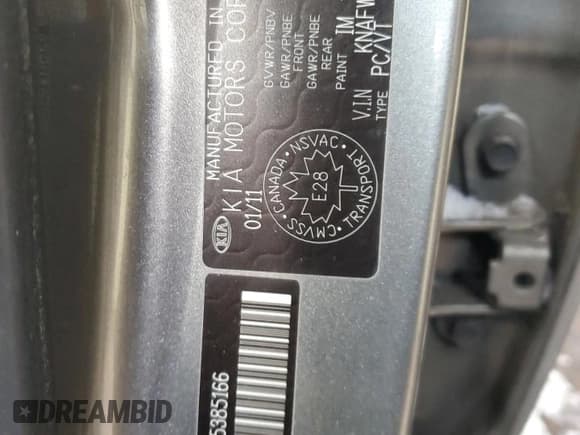 ✅ 2011 Kia Forte SX • VIN: KNAFW4A30B5385166 • Lot: 51423585. Wystawiony na Copart z przebiegiem 161 056 mil. Bezpłatny archiwum sprzedaży aukcyjnych z USA i szczegółowy raport historii pojazdu na DreamBid. Zdjęcie 12.