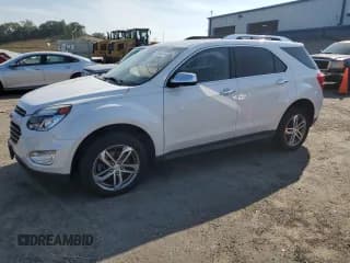 ✅ 2017 Chevrolet Equinox Premier • VIN: 2GNFLGE38H6259360 • Лот: 70625274. Опубликован ранее на Copart с пробегом 55 070 миль. Бесплатный доступ к архиву аукционных продаж из США и подробный отчёт об истории автомобиля на DreamBid. Изображение 1.