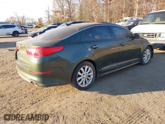 ✅ 2015 Kia Optima EX • VIN: 5XXGN4A77FG387561 • Lot: 43695025. Listed on IAAI with 110,333 mi. Free auction sales archive from the USA and detailed vehicle history report at DreamBid. Image 4.
