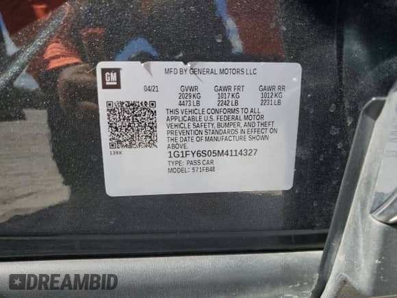 2021 Chevrolet Bolt EV LT с VIN 1G1FY6S05M4114327, выставлен на аукционе Copart как лот 73505873 с пробегом 44 463 миль миль и . История ставок и продаж доступна на DreamBid. Изображение 12.